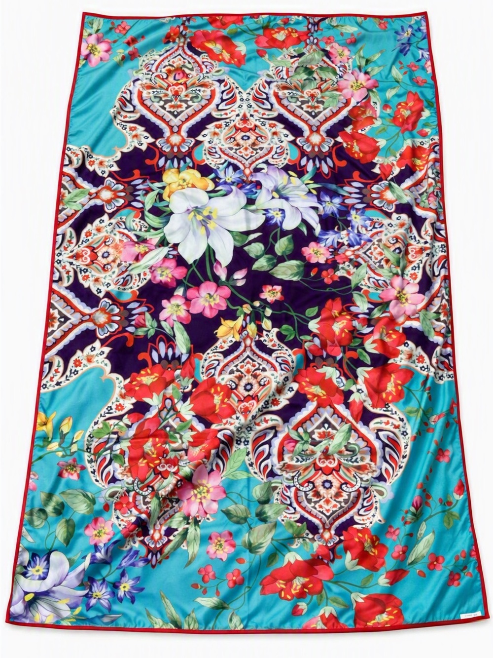 Johnny Was Indi Reversible Beach Blanket 65x70 + Bag – Floral Boho